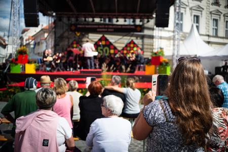 S soncem obsijan drugi festivalski dan 50. Dnevov narodnih noš in oblačilne dediščine v Kamniku (20)